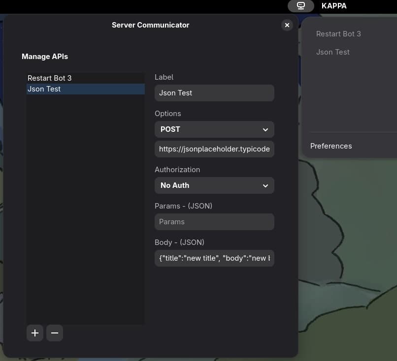 Sever-Communicator (GNOME Ext)